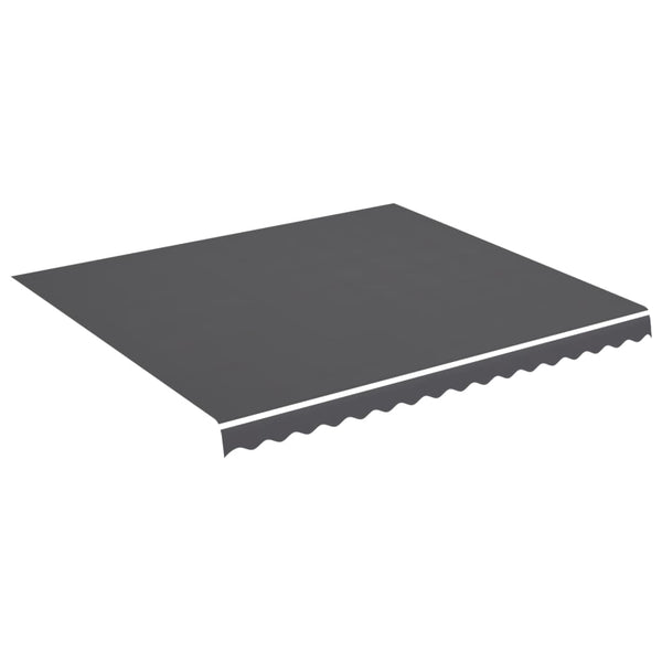vidaXL Awning Fabric Anthracite 4x3.5 m