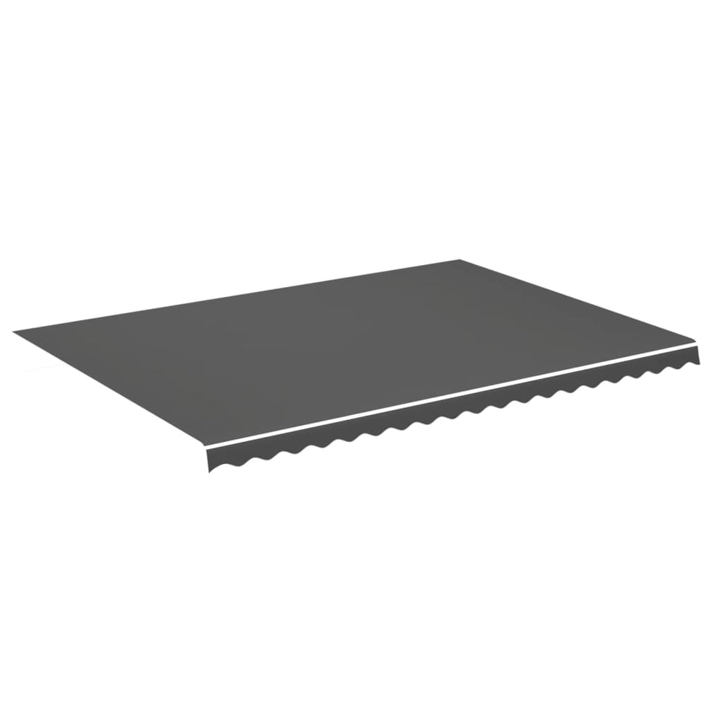 vidaXL Awning Fabric Anthracite 5x3.5 m