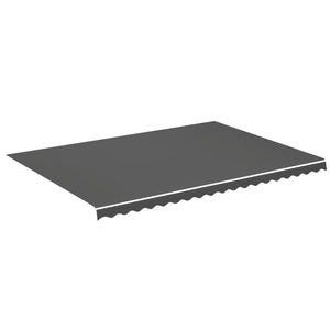 vidaXL Awning Fabric Anthracite 5x3.5 m