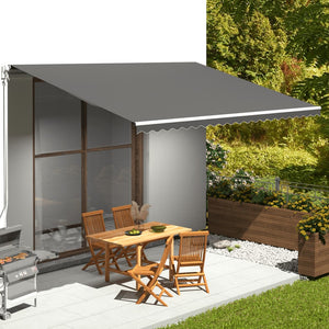vidaXL Awning Fabric Anthracite 5x3.5 m