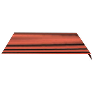 vidaXL Awning Fabric Orange and Brown 4x3.5 m