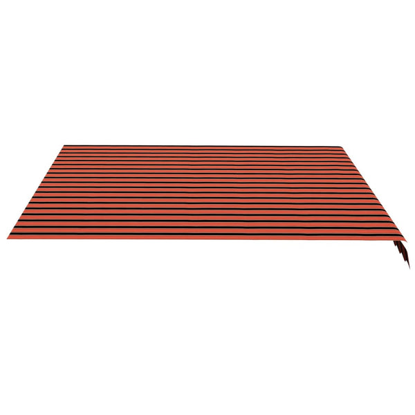 vidaXL Awning Fabric Orange and Brown 4x3.5 m