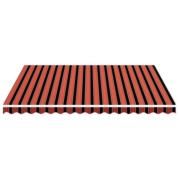 vidaXL Awning Fabric Orange and Brown 4.5x3.5 m