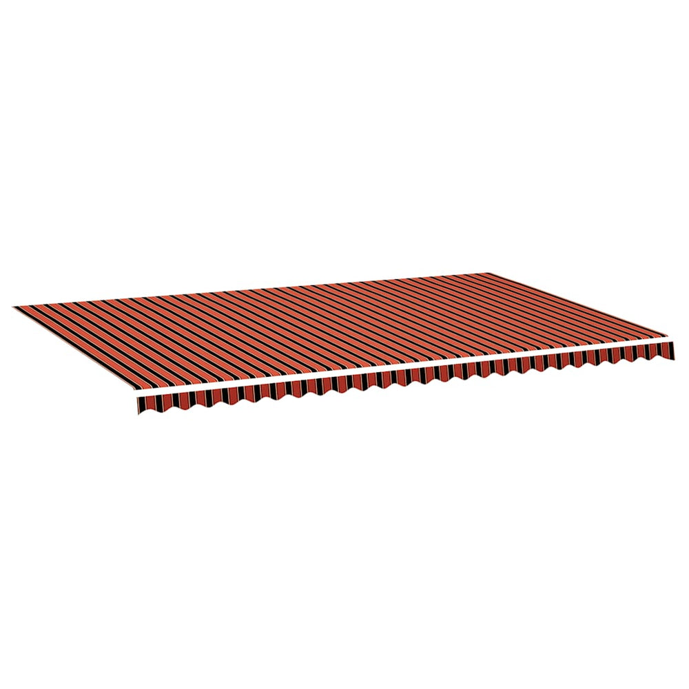 vidaXL Awning Fabric Orange and Brown 6x3.5 m