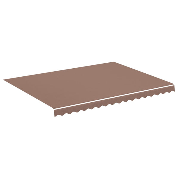 vidaXL Awning Fabric Brown 4x3 m