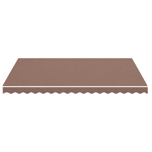 vidaXL Awning Fabric Brown 4x3 m