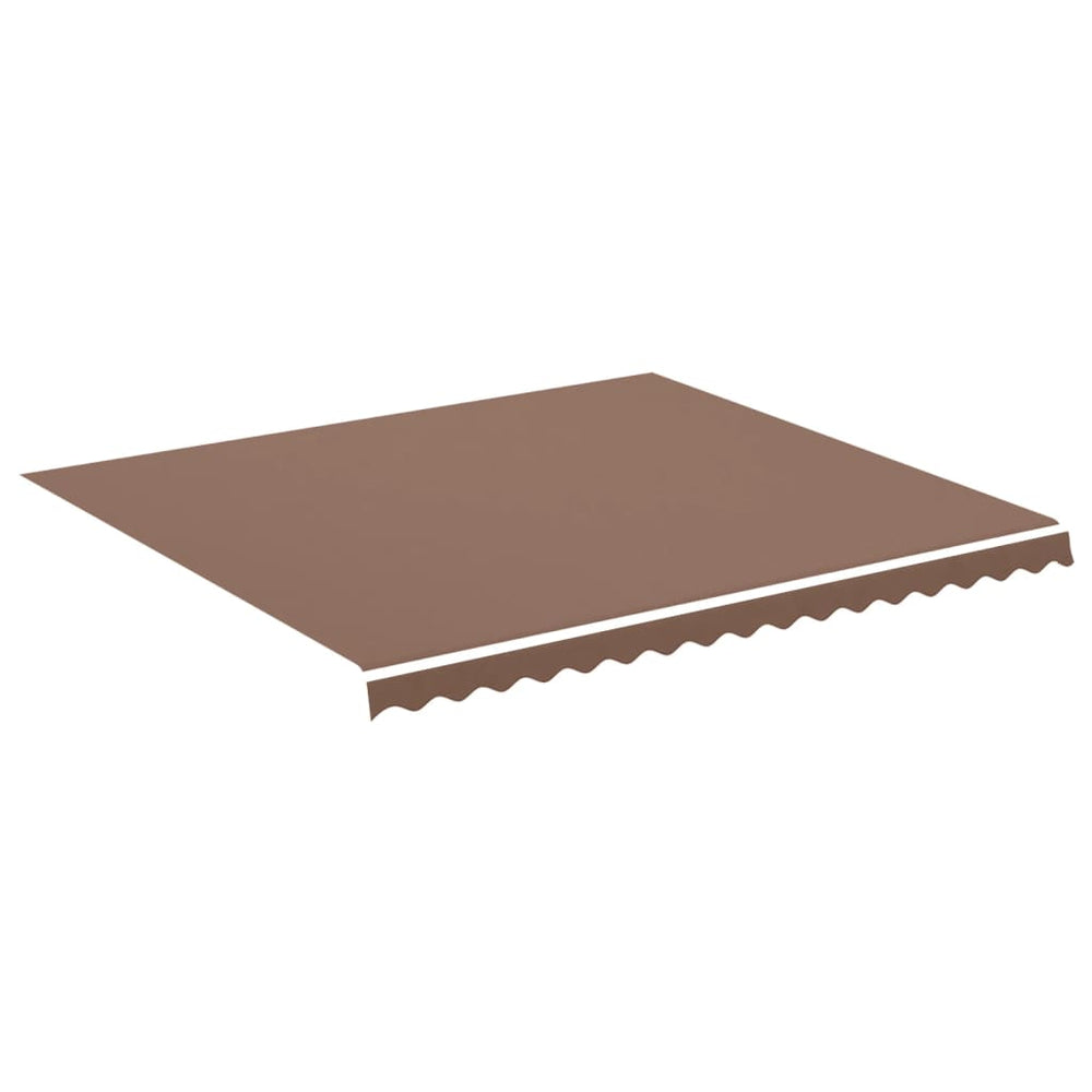 vidaXL Awning Fabric Brown 4x3.5 m