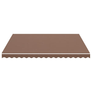 vidaXL Awning Fabric Brown 4x3.5 m