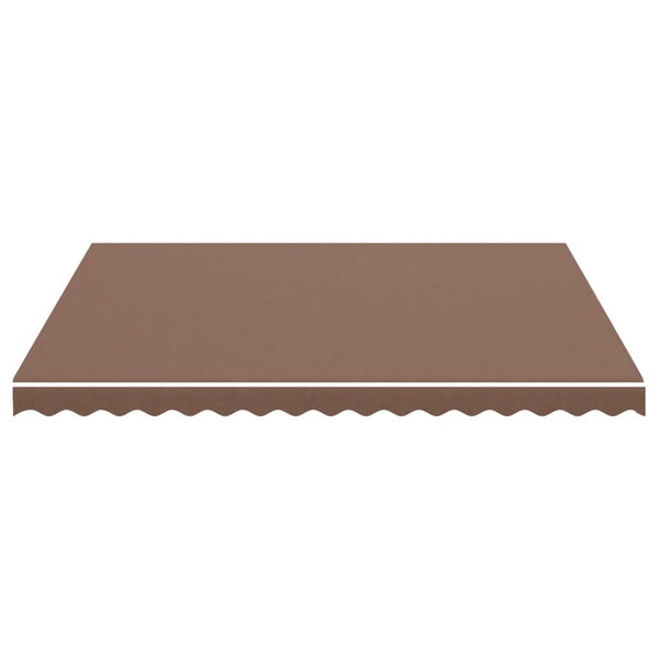 vidaXL Awning Fabric Brown 4x3.5 m
