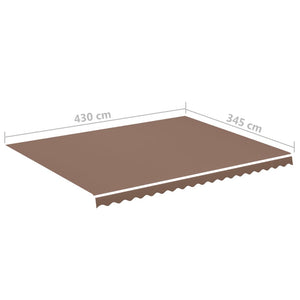 Markisenbespannung Braun 4,5x3,5 m