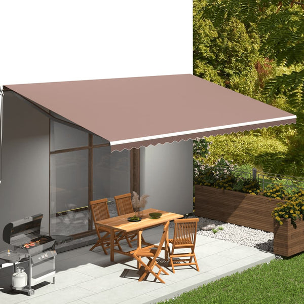 vidaXL Awning Fabric Brown 6x3 m