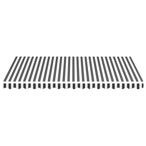 vidaXL Awning Fabric Anthracite and White 4x3 m
