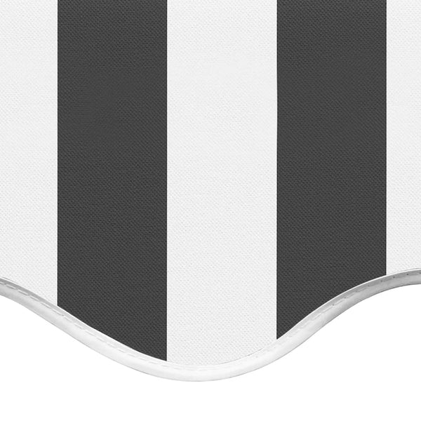 vidaXL Awning Fabric Anthracite and White 4x3 m