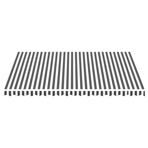vidaXL Awning Fabric Anthracite and White 4.5x3.5 m