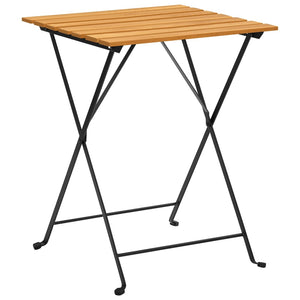vidaXL Bistro Table 55x54x71 cm Solid Acacia Wood