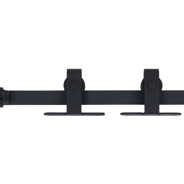 vidaXL Mini Sliding Door Hardware Set for Cabinet Doors Carbon Steel 183 cm
