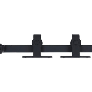 vidaXL Mini Sliding Door Hardware Kit for Cabinet Doors Carbon Steel 200 cm