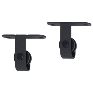 vidaXL Mini Sliding Door Hardware Kit for Cabinet Doors Carbon Steel 200 cm