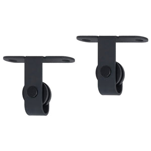 vidaXL Mini Sliding Door Hardware Kit for Cabinet Doors Carbon Steel 152 cm