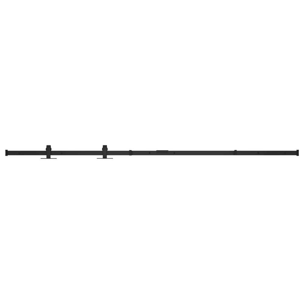 vidaXL Mini Sliding Door Hardware Kit for Cabinet Doors Carbon Steel 122 cm
