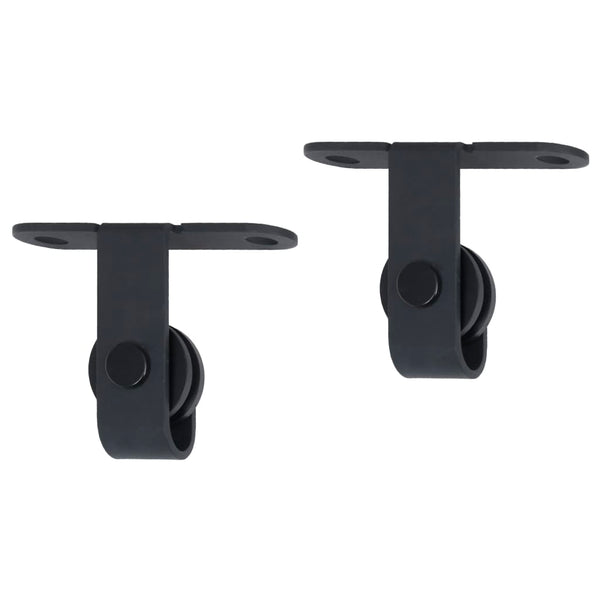 vidaXL Mini Sliding Door Hardware Kit for Cabinet Doors Carbon Steel 122 cm