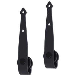 vidaXL Mini Sliding Door Hardware Set for Cabinet Doors Carbon Steel 183 cm