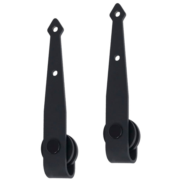 vidaXL Mini Sliding Door Hardware Kit for Cabinet Doors Carbon Steel 200 cm