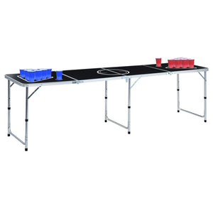 vidaXL Beer Pong Table with Cups and Balls Foldable 240 cm