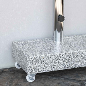 vidaXL Umbrella Stand Light Grey 45x25x8.3 cm Granite