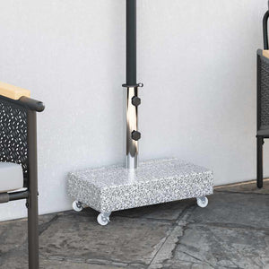 vidaXL Umbrella Stand Light Grey 45x25x8.3 cm Granite
