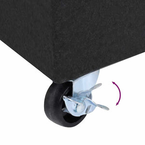 vidaXL Parasol Base Black 45x25x8 cm Granite