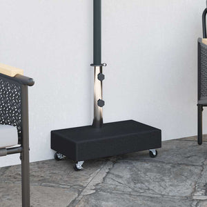 vidaXL Parasol Base Black 45x25x8 cm Granite
