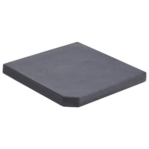 vidaXL Parasol Base Plate Black Granite Square 25 kg