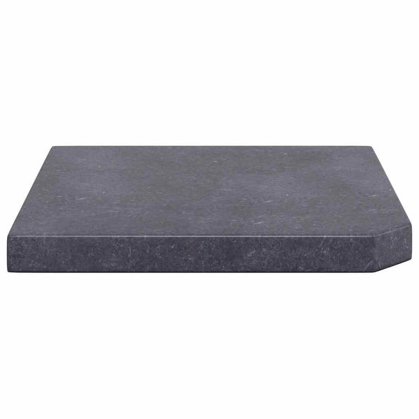 vidaXL Parasol Base Plate Black Granite Square 25 kg
