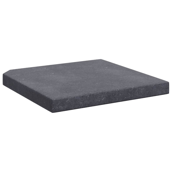 vidaXL Parasol Base Plate Black Granite Square 25 kg