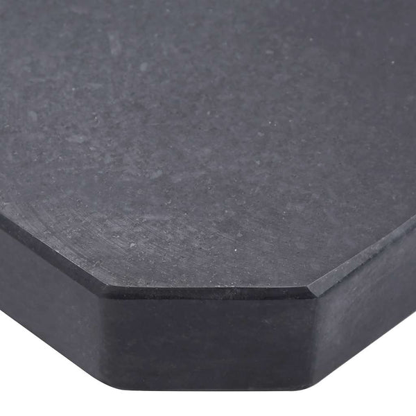 vidaXL Parasol Base Plate Black Granite Square 25 kg