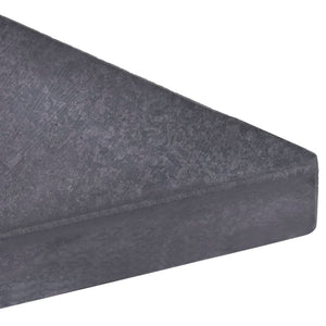 vidaXL Parasol Base Weight Black Granite Square 15 kg