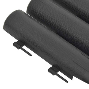 vidaXL Garden Edging 36 pcs. Anthracite 10 m PP