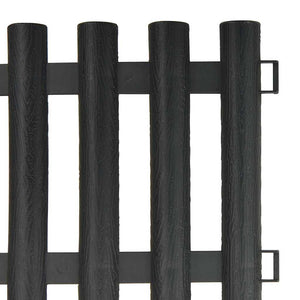 vidaXL Lawn Edging 17 pcs. Anthracite 10 m PP