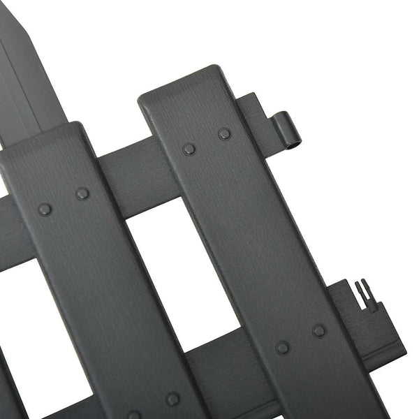 vidaXL Lawn Edging 25 pcs. Anthracite 10 m PP