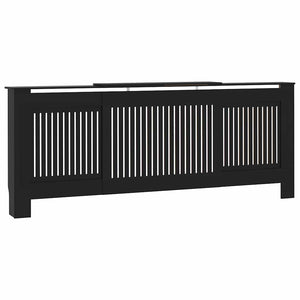 Schwarze Heizkörperverkleidung 205 cm