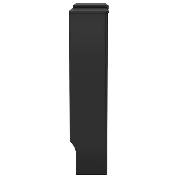 Schwarze Heizkörperverkleidung 205 cm