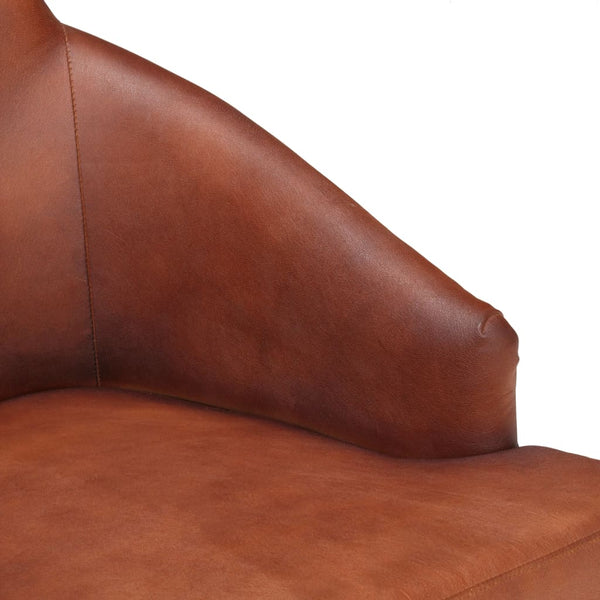 vidaXL Dining Chairs 4 pcs Brown Real Goatskin