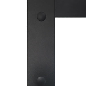 vidaXL Sliding Door Aluminum and ESG Glass with Fittings 76x205 cm