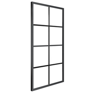 vidaXL Sliding Door Aluminium and ESG Glass with Fittings 90x205 cm