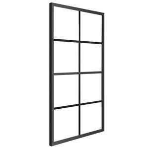 vidaXL Sliding Door Aluminium and ESG Glass with Fittings 102.5x205 cm