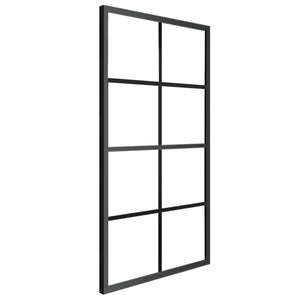 vidaXL Sliding Door Aluminium and ESG Glass with Fittings 102.5x205 cm