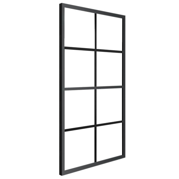 vidaXL Sliding Door Aluminium and ESG Glass with Fittings 102.5x205 cm