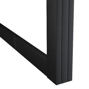 vidaXL Sliding Door Aluminium and ESG Glass with Fittings 102.5x205 cm