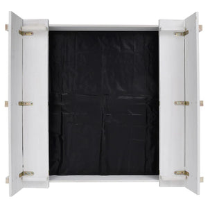 vidaXL Sandpit Fir Wood White 95x90x15 cm